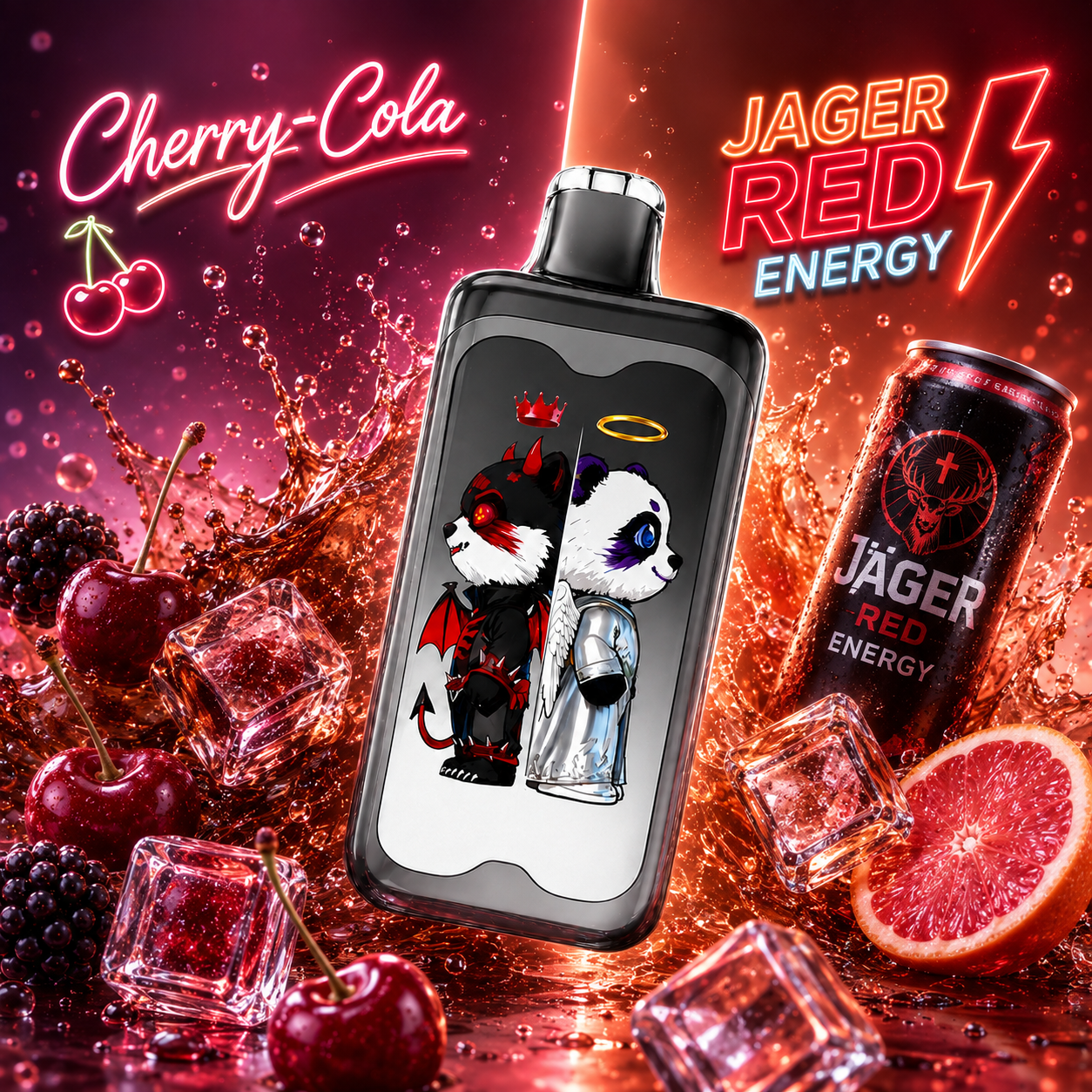 🍒 Cherry Cola + ⚡ Jager Red Energy